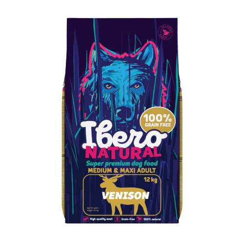 Ibero Grain-free Dog Medium & Maxi Adult Venison - 12kg