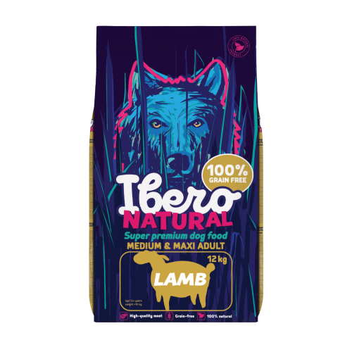Ibero Grain-free Dog Medium & Maxi Adult Lamb - 12kg