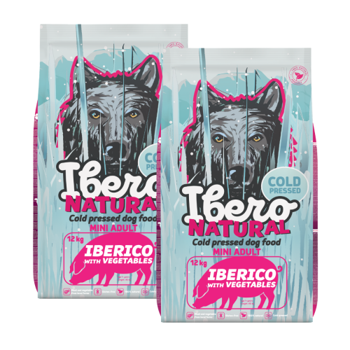 Ibero Cold Press Dog Mini Adult Iberico - 2x12kg