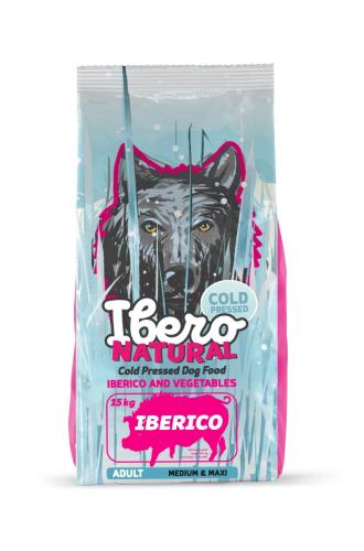 Ibero Cold Press Dog Medium & Maxi Adult Iberico - 12kg + 3kg GRATIS