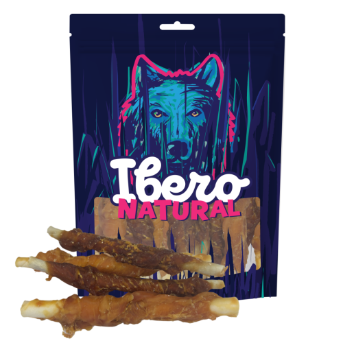 Ibero Natural Snack Chicken Rawhide Roll - 300g