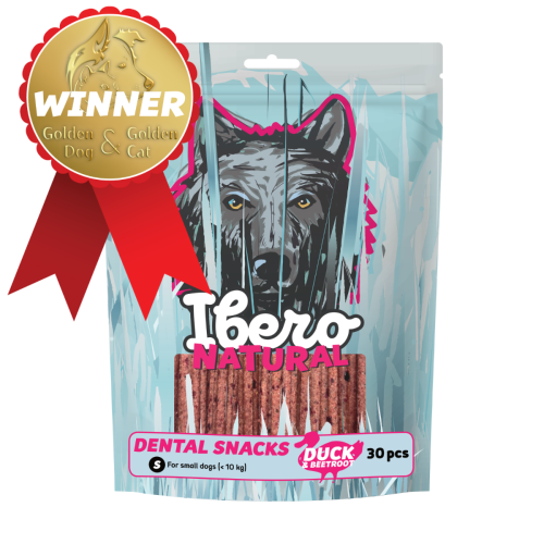 Ibero Cold Pressed Dental Snack Kačica/Repa - S (30ks)