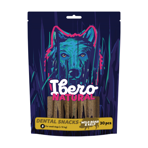 Ibero Dental Snacks Wild Boar & Kelp 200g - S (30ks)