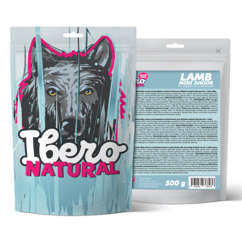 Ibero Cold Press Dog Junior Mini Lamb - 500g