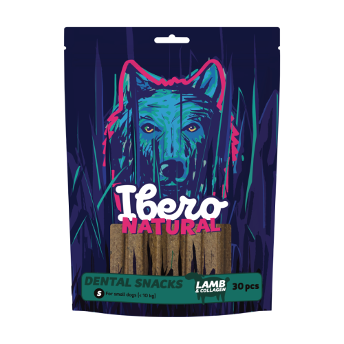 Ibero Dental Snacks Jahňacie/Kolagén 200g - S (30ks)