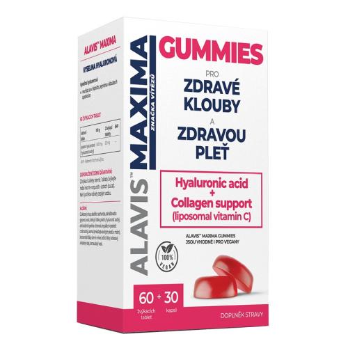 Alavis Maxima Gummies - 60 žuvačiek. tbl. + 30 kapsúl. vit. C