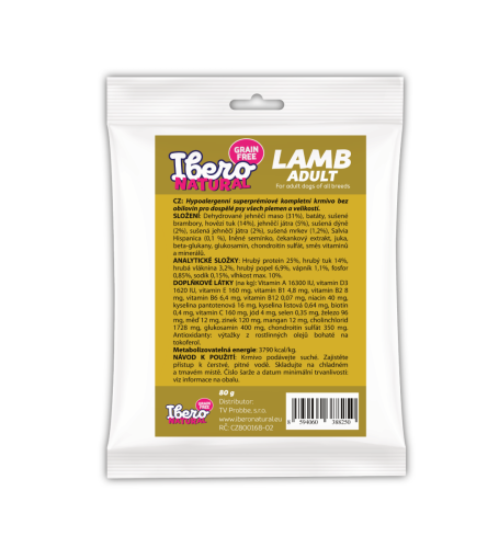 Vzorka - Ibero Grain Free Dog Medium & Maxi Adult Lamb - 80g