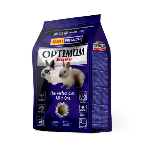 KIKI Premium Optimum Baby Zakrpatený Králik - 800g