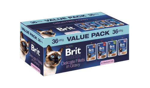 Brit Premium Cat Pouches Value Pack Sterilized - 36x100g