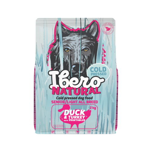 Ibero Cold Press Dog All Breed Senior & Light Duck&Turkey - 2kg