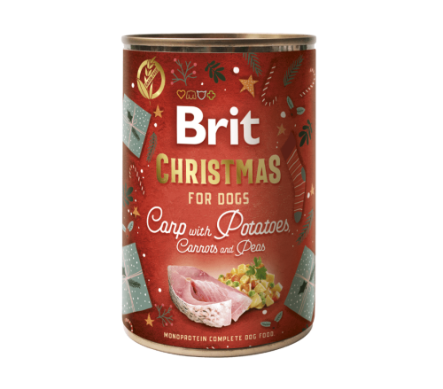 Brit Care Christmas Konz. Carp with Potatoes, Carrots and Peas - 400g