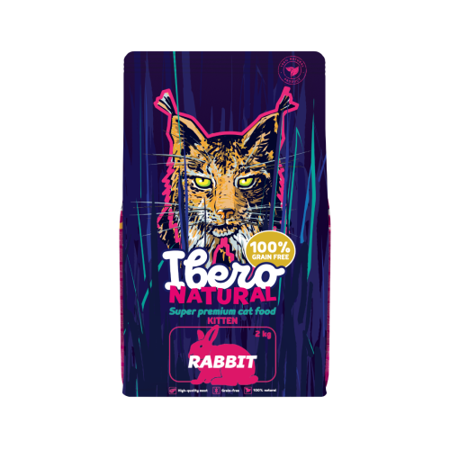 Ibero Grain Free Cat Kitten Rabbit - 2kg