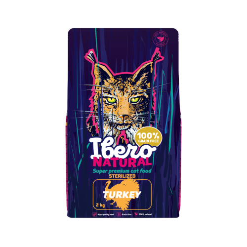 Ibero Grain Free Cat Sterilized Turkey - 2kg