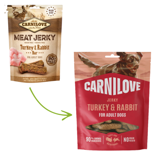 Carnilove Jerky Snack 100g - Turkey & Rabbit