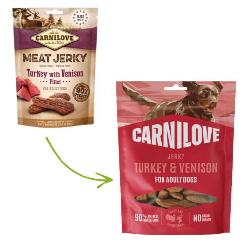 Carnilove Jerky Snack 100g - Turkey & Venison