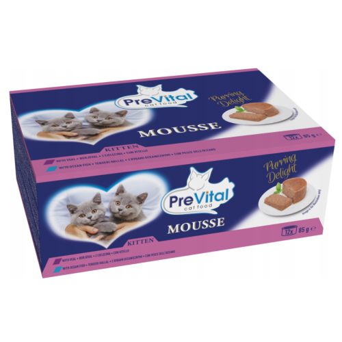 PreVital Mousse Kitten Mix - 12×85 g