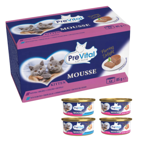 PreVital Mousse Kitten Mix - 4×85 g