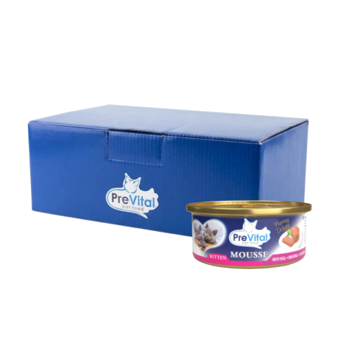 PreVital Mousse Kitten Teľacie - 12×85 g