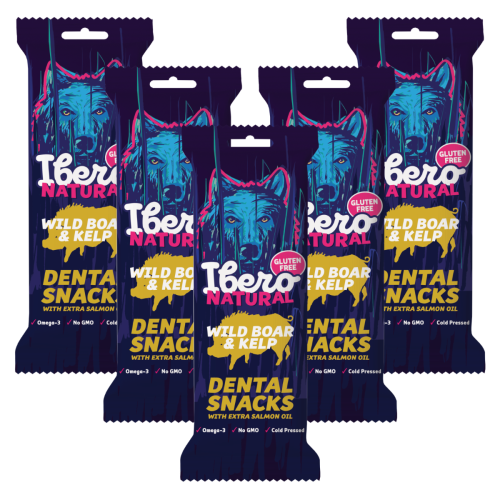 Ibero Dental Snacks Wild Boar & Kelp - 5x S/M (3ks/70g)