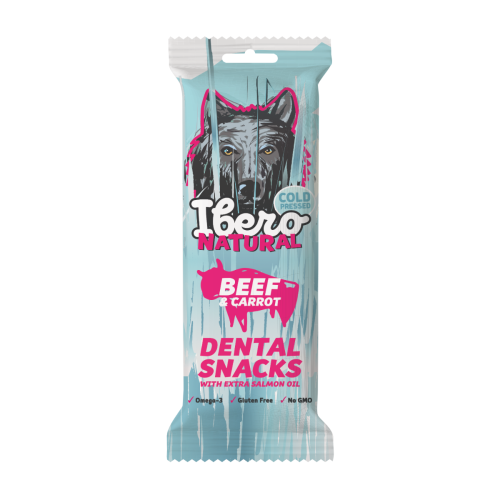 Ibero Dental Snacks Beef & Carrot - M (3ks/70g)