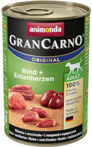 Animonda dog konzerva Gran Carno hovädzie / kačacie srdce