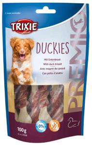 Pochúťka dog DUCKIES light kosti potiahnuté mäsom (trixie)