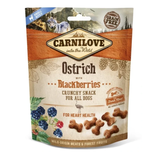 Carnilove Crunchy Snack 200g - Ostrich/Blackberries