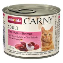 ANIMONDA cat konzerva CARNY hovädzie/morka/krevety