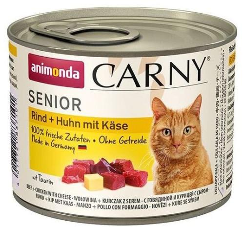 Animonda Carny Cat Senior Hovädzie/Kura/Syr - 200g