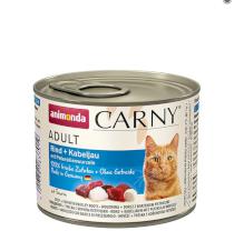 ANIMONDA cat konzerva CARNY hovädzie/treska/petržlen