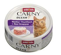 ANIMONDA cat konzerva CARNY OCEAN biely tuniak / Kačica červená