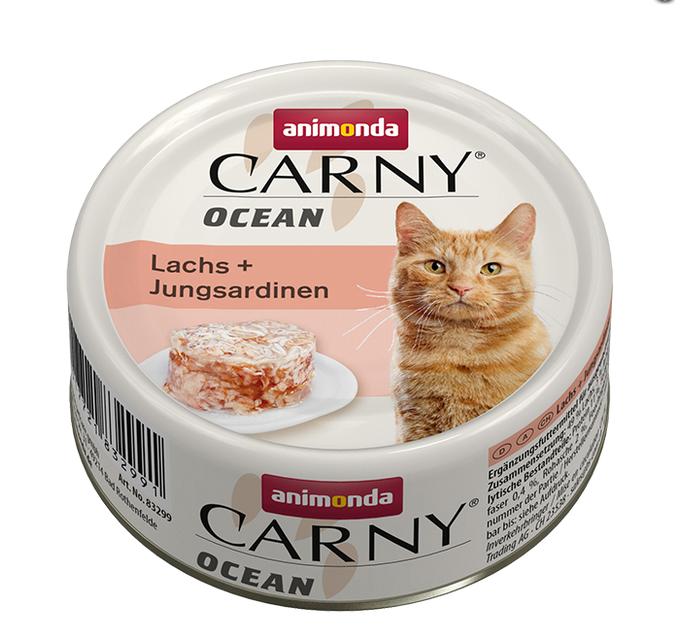 ANIMONDA cat konzerva CARNY OCEAN losos / sardinky - 80g