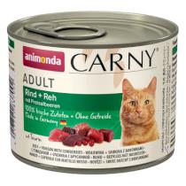 ANIMONDA cat konzerva CARNY hovädzie/jeleň/brusnice