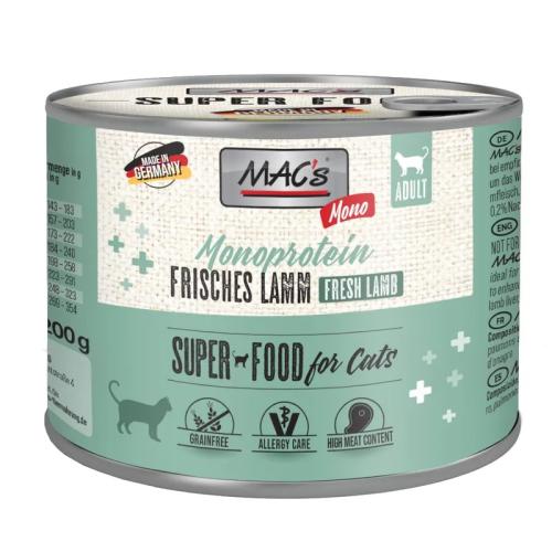 Mac´s Cat Konz. Monoproteín Sensitive Jahňa - 200g