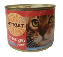 PETKULT  cat konz.  STERILISED  tuňiak