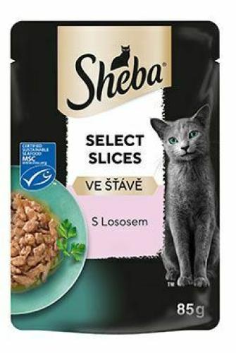 Sheba Select Slices V Šťave 85g - S Lososom