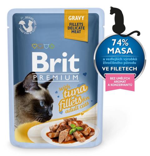 Brit Premium Adult Fillets in Gravy 85g - Tuniak