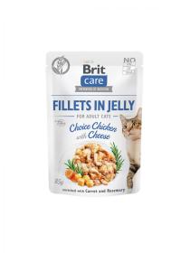 Vrecko BRIT Care Cat Pouch Choice Chicken with Cheese in Jelly 85g