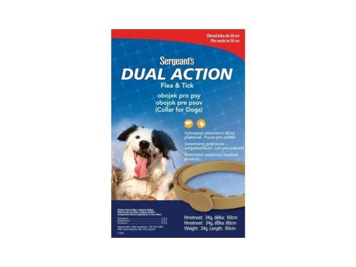 Sergeant´s Dual Action Antiparazitický Obojok pre Psy - 60cm