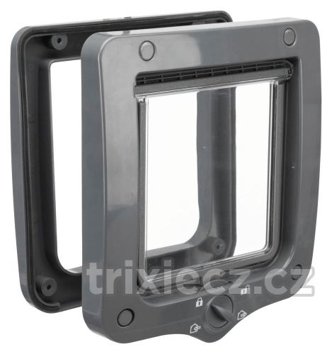 Trixie Dvierka Priechodné 4cestné/20x22cm - Šedé