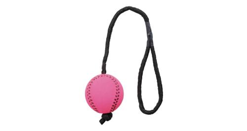 Trixie Lopta Machová Neónová Na Šnúre - 6cm/30cm