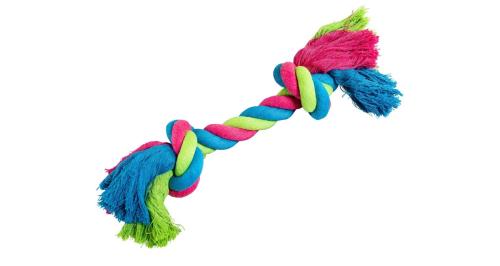 HipHop Bavlnený uzol 30cm/140g - Modro/zeleno/ružový