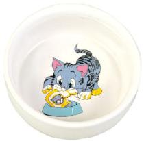 MISKA keramická MALOVANÁ mačka / motív (trixie)