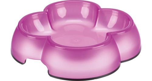 Trixie Miska Plastová Štvorlístok S Gumou - 0,25 l/14cm