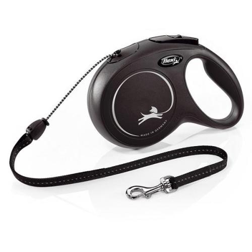 Flexi Classic Lanko 8m/20kg - Čierne