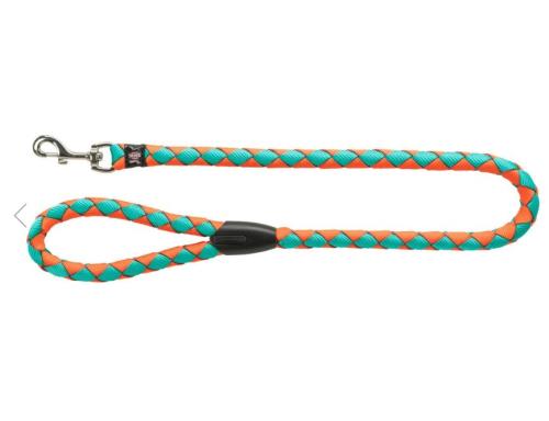 Trixie Vodítko Cavo 1,2 cm/1m - Neon Oranžová/Modrá