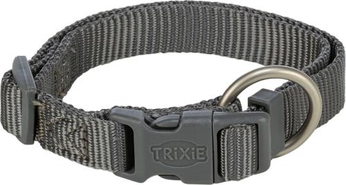 Trixie Obojok Premium Nylonový Grafit - S/M (1,5 cm/30 až 45 cm)