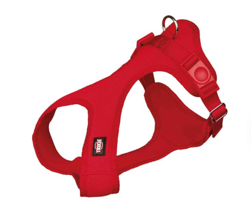 Postroj SOFT vypolstr. červený - 15mm/25 až 35cm