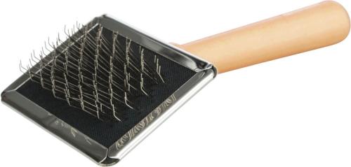 Trixie Hrebeň Finišák s Drevenou Rukoväťou - 11x14cm